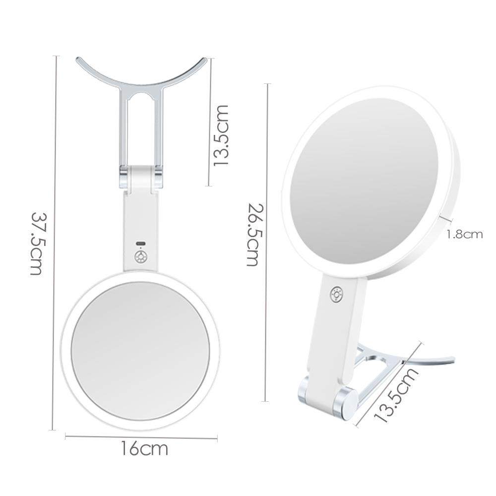 便携式手持化妆镜5X双面带灯充电款旅行随身折叠led化妆镜,家装灯饰光源,其它灯具灯饰,淘宝优惠券,粉丝福利购,淘宝优惠卷