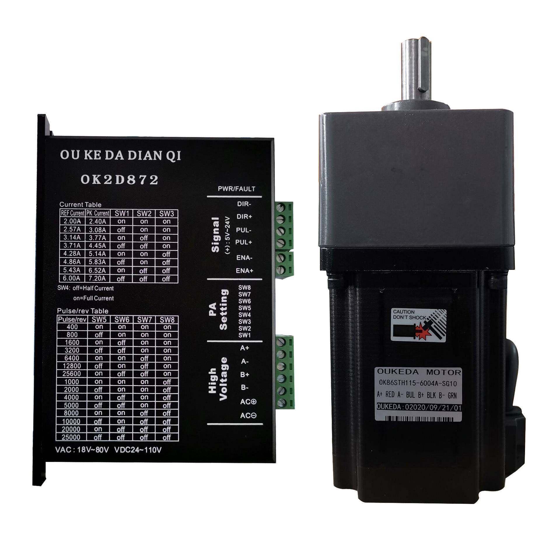 OK86STH115-6004A-SG10NEMA34Eccentricreductionmotor86mm