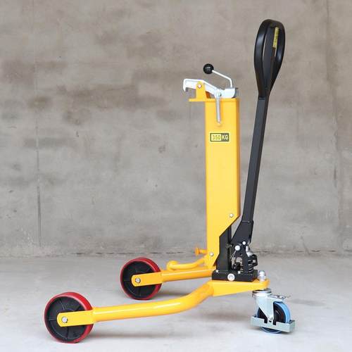 脚踏鹰嘴油桶搬运车DT350液压升降拖车运输大圆铁塑料钢桶重型