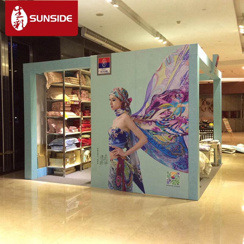 制作舞台背景喷绘广告布桁架广告搭建特卖会广告展示架