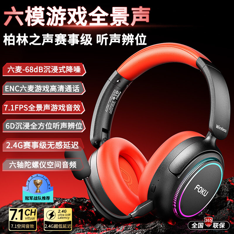 职业电竞头戴式游戏耳机柏林之声图片