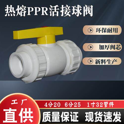 双活接头热熔PPR球阀6分25钢芯快开关1寸32闸阀4分20水管阀门配件