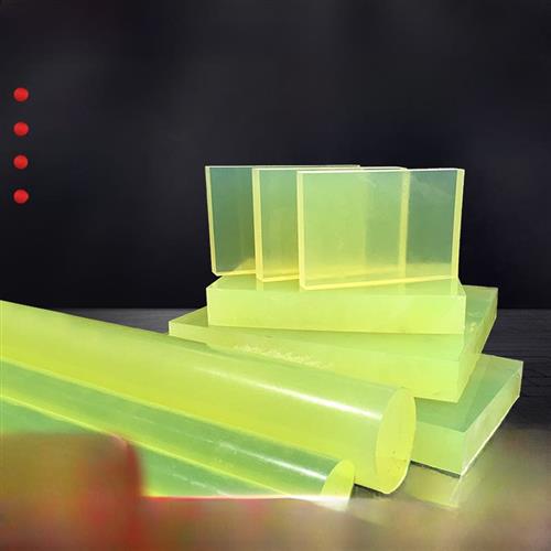 Pu板优质橡胶板棒Pu棒聚氨酯板棒牛筋棒固体减震弹性橡胶垫零切割