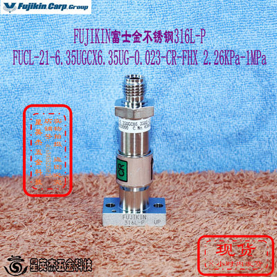 FUJIKIN 316L-P型号FUCL-21-6.35UGCX6.35UG-0.023-CR-FHX 成色好