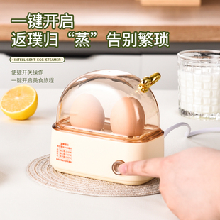 智能蒸蛋器小型多功能煮蛋器宿舍家用蛋1个人煮鸡蛋早餐神器定时