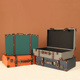 手提皮箱储物收纳整理木箱旅行箱摄影艺术创意木箱子 户外大号老式