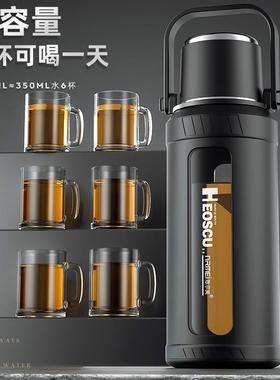 水杯男大容量2B165-摔000耐高温大水号玻璃2壶4新款工地户外防茶