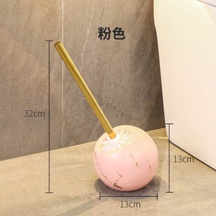 创意陶瓷底座马桶刷 家用卫生间厕所H蹲坑无死角清洁长柄刷子套装