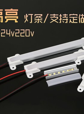 可定做led低压灯条12V24wV220v贴片长条灯展示柜货架设备照明灯管