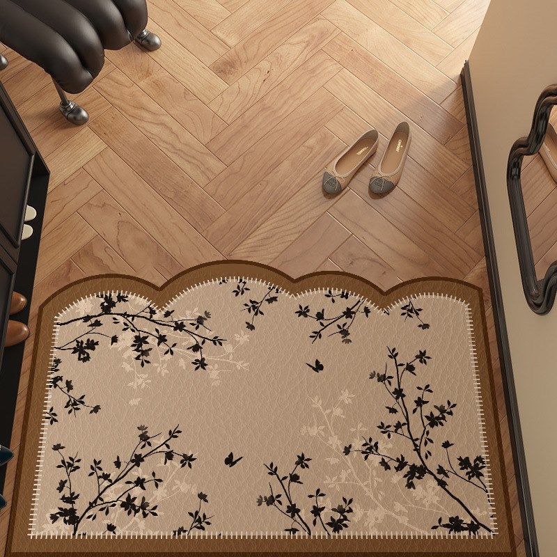 法式中古地垫入户门垫pvc普通皮革进门可裁剪耐脏门口防滑高级感,居家布艺,家用脚垫,淘宝优惠券,粉丝福利购,淘宝优惠卷