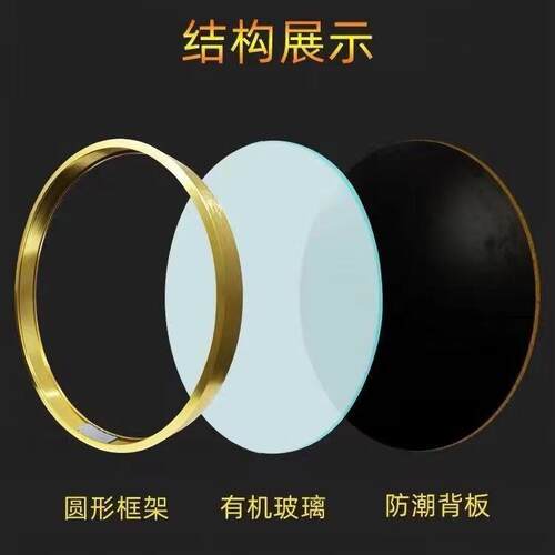 圆形画框十字绣裱框边框自装铝合金圆框钻石画装裱外框金属框架