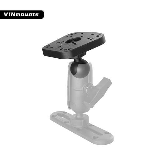 VIN户外垂钓皮划艇船载探鱼器球头底座兼容劳伦斯,佳明探鱼器支架