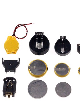 5只 CR1220 CR203q2 CR2450 LR44 纽扣电池 3V 纽扣电池座 带焊脚