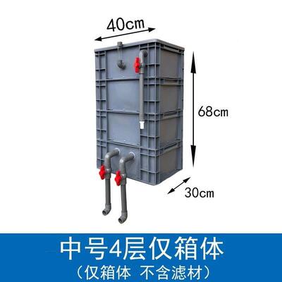 鱼缸过滤箱箱y庭院锦鲤鱼池周转上置滴H14670流水循环系盒统di滴