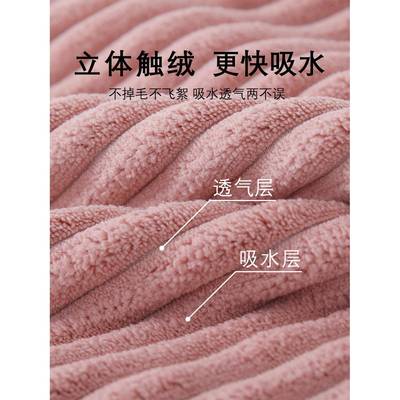 浴帽免吹干帽子女发超强吸水头发速干2022新款加厚擦发包头干FUA-