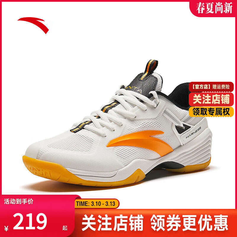 安踏男子羽毛球鞋成人青少年秋季新款专业训练比赛缓震软底运动鞋