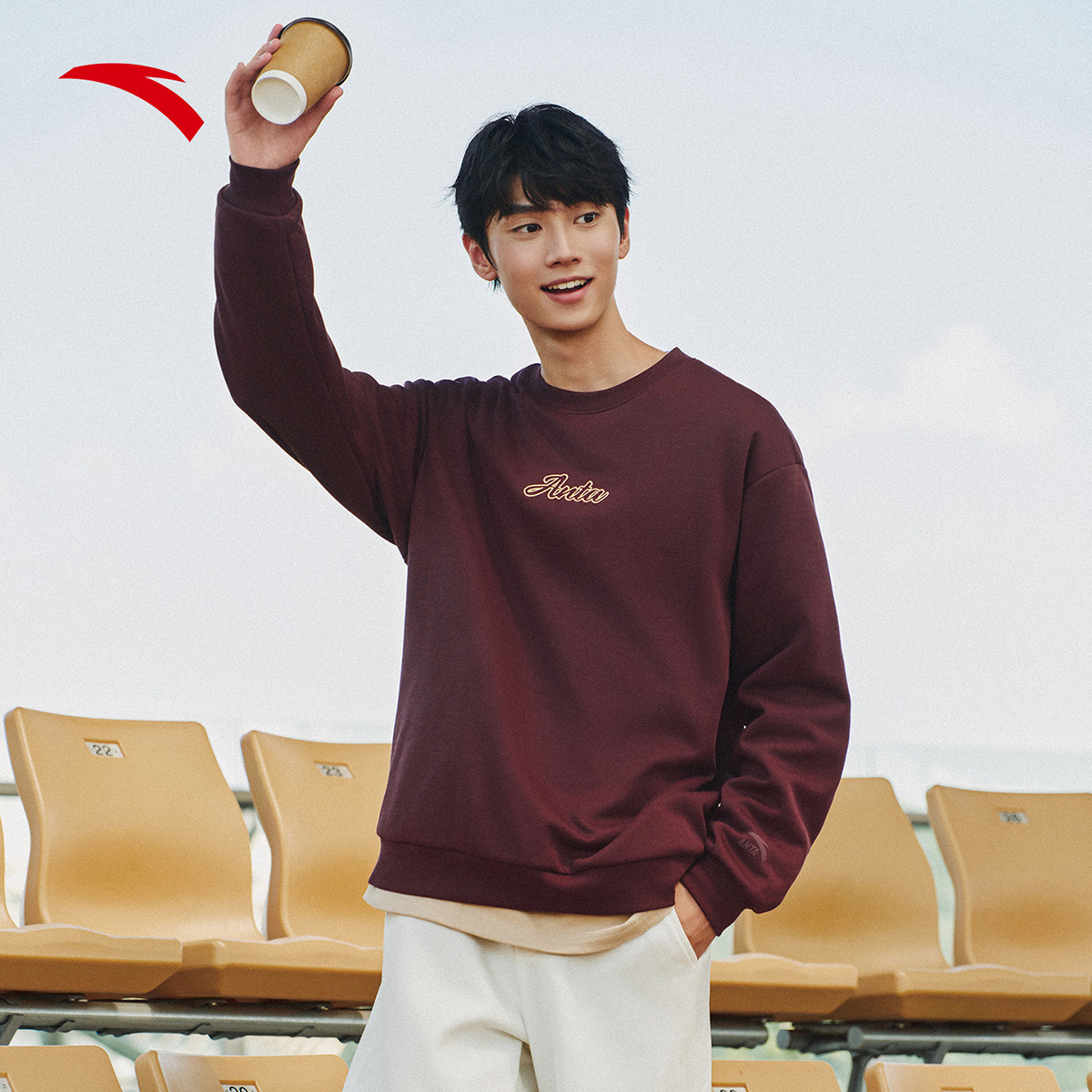 安踏套头卫衣男女同款2025秋季情侣款潮流休闲百搭针织衫长袖上衣,运动服/休闲服装,运动卫衣/套头衫,淘宝优惠券,粉丝福利购,淘宝优惠卷