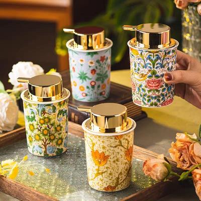 轻奢陶瓷慕斯起泡瓶洗手液瓶分装瓶空瓶奶泡器打泡器按压式起泡器