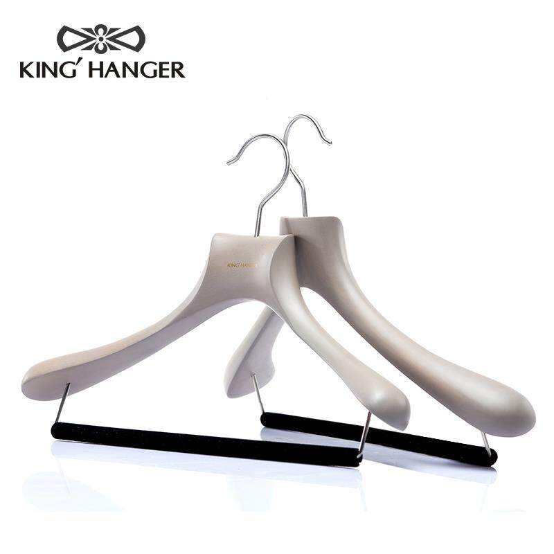 金领结高档实木衣架木质灰色衣撑轻奢衣帽间衣柜专用高级感衣挂