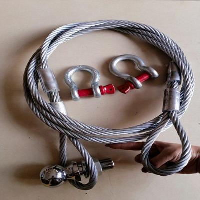 中大型越野车应急自救钢丝推车绳陷泥涉水趴窝脱困拉拽玩车工具绳