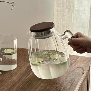 冷水壶玻璃加厚耐高温家用客厅大容量储水食品级高硼硅茶壶凉水杯