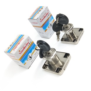 小博士锌合金136-22办公桌通用抽屉锁铁138-22柜门锁通用衣柜门锁