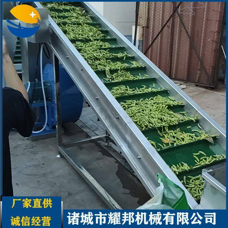 孝感毛豆清洗机 滚筒式鲜毛豆清洗机大型风选机 毛豆蒸煮设备