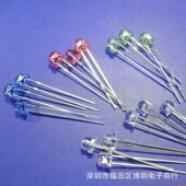 透明黄发黄光 8mm草帽大支架0.5W 24X24MIL直插LED发光二极管