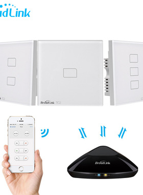 BroadLink博联TC2 1gang智能触摸开关手机远程遥控UK/EU节能