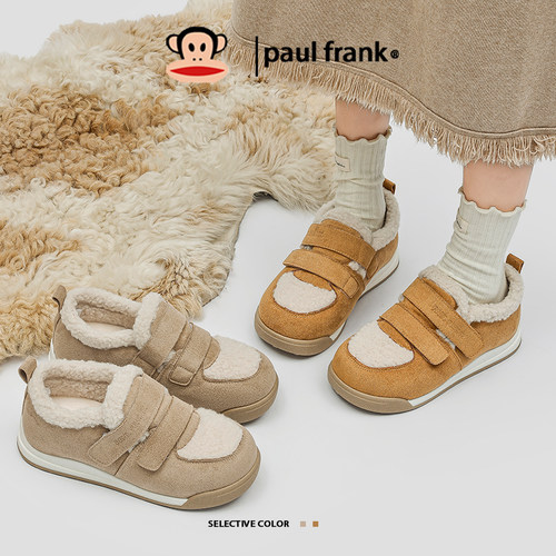 大嘴猴厚底雪地靴森系保暖加绒女2025冬季新款勃肯棉鞋