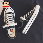 多巴胺百搭女鞋 时尚 休闲板鞋 大嘴猴厚底低帮帆布鞋 小白鞋 学院风