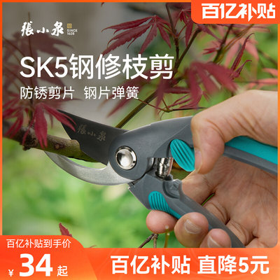 张小泉修枝剪园艺园林花艺花枝剪刀家用树枝果树专用剪枝省力剪刀