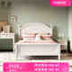 实木女孩公主床单人床1.35米儿童套房家具 简约现代卧室儿童床美式