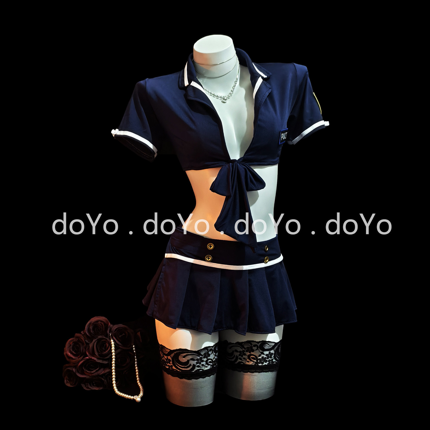 doYo情趣内衣女教官制服诱惑秘书套装睡衣小胸显大战袍qqny纯欲