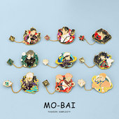 咒术回战周边五条悟胸针动漫二次元 同人狗卷棘金属徽章背包配饰品