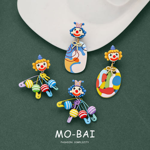 油画小丑胸针2025年新款