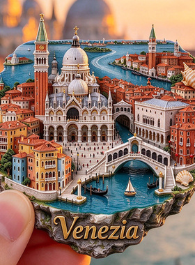 【欧洲水城意大利威尼斯冰箱贴】Venezi世界知名水上都市旅游纪念