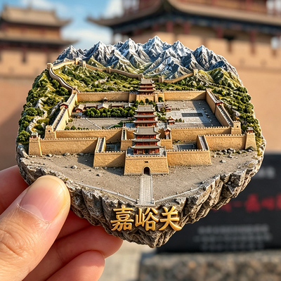 【甘肃嘉峪关冰箱贴】祁连雪山戈壁山地明长城河西走廊边关文创品