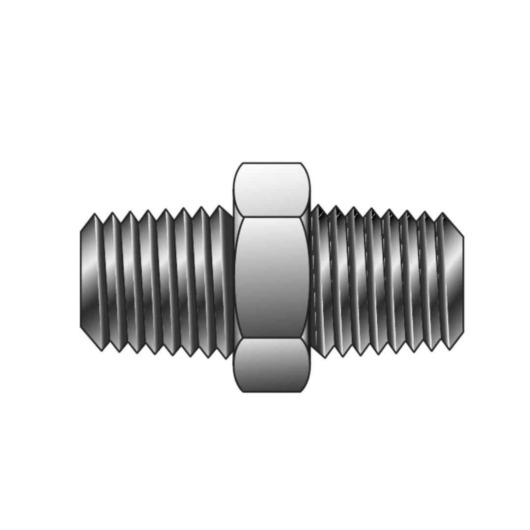 Parker仪器仪表ISO转换接头-NPT转BSPT外螺纹六角接头2-2K MHN-SS