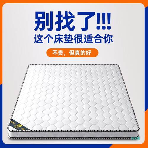 椰棕床垫硬垫家用1.5米1.2m偏硬棕榈垫经济型可折叠儿童棕