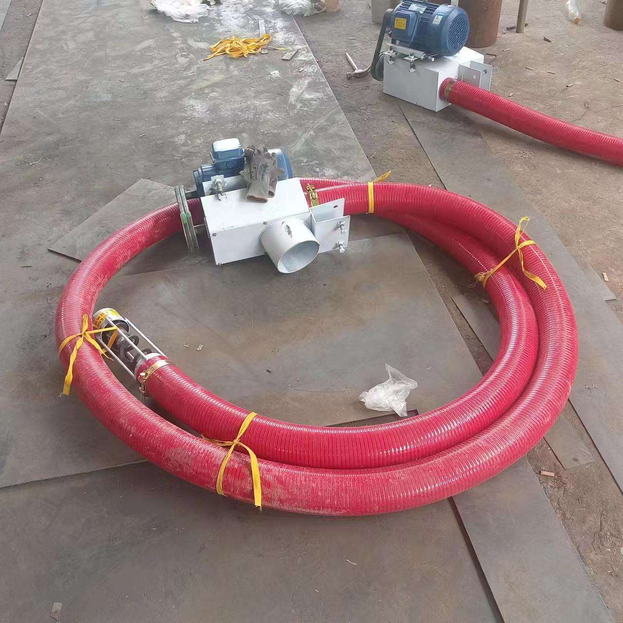 牛筋软管多用途小型弹簧蛟龙吸粮机4寸6米车载式蛟龙提升机