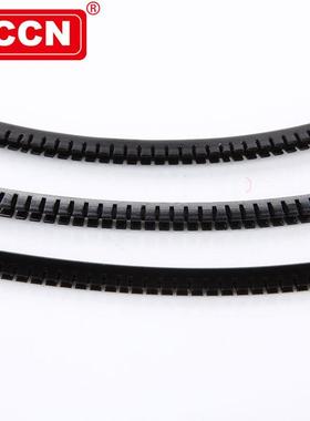 日成KGV0型黑色齿状阻燃护线套 KG-020V0B 10m/卷 电线保护套管