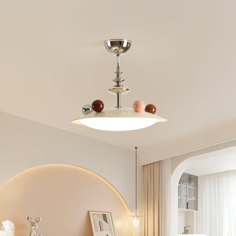 高级感奶油风儿童房吸顶灯女孩护眼智能法式卧室吊灯现代简约创意