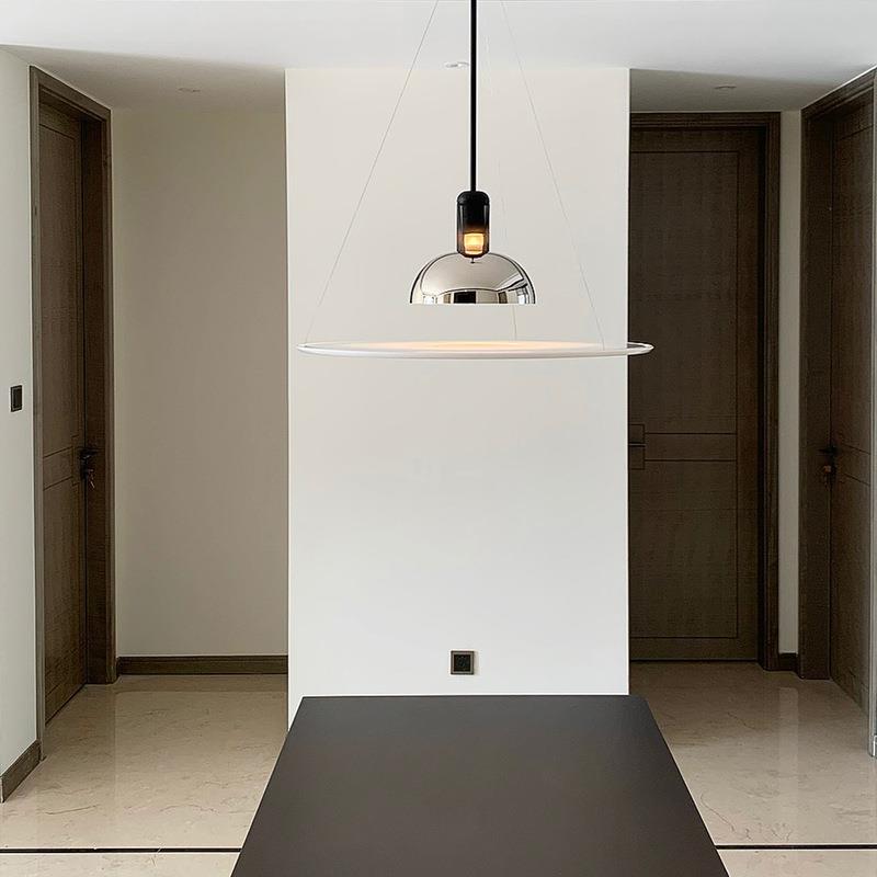 丫头的灯铺 意大利餐厅餐桌吊灯现代设计师款飞碟吊灯