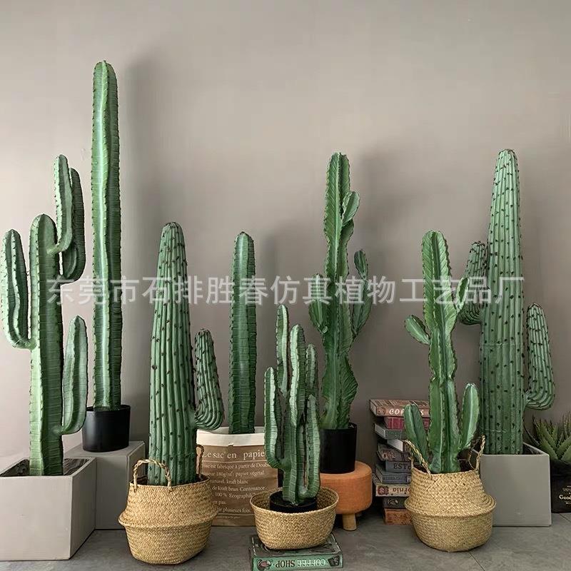假植物仙人掌盆栽仿真仙人柱绿植盆景北欧室内大型装饰仙人球摆件