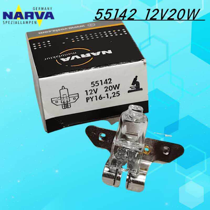 原装德国利华NARVA卤素灯泡55142 12V20W PY16-1.25 显微镜灯