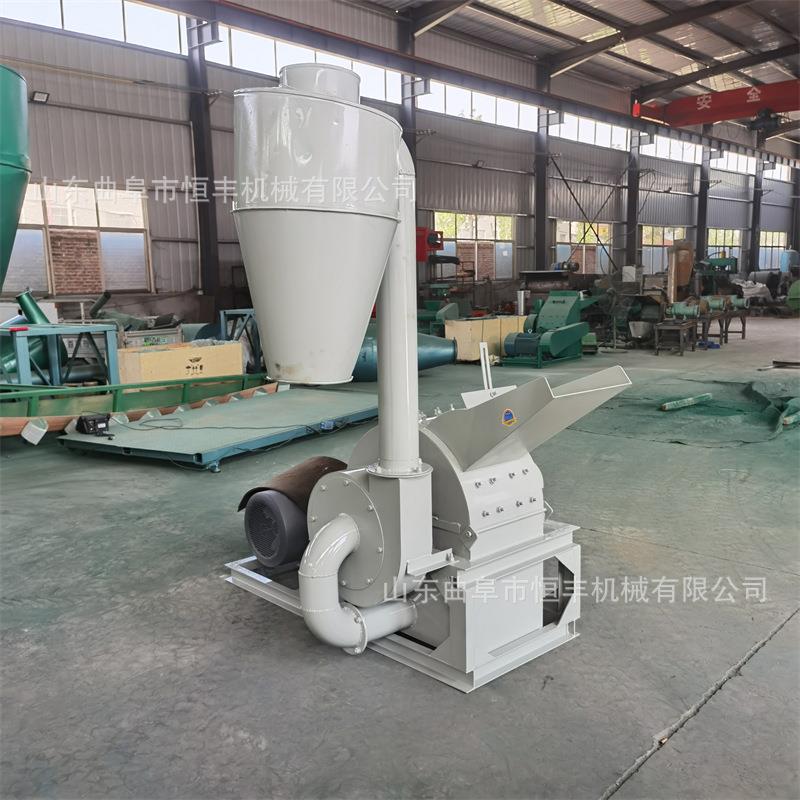 柴油机板木屑木托板树枝粉碎机双料口木材石墨烯粉碎机竹子切片机