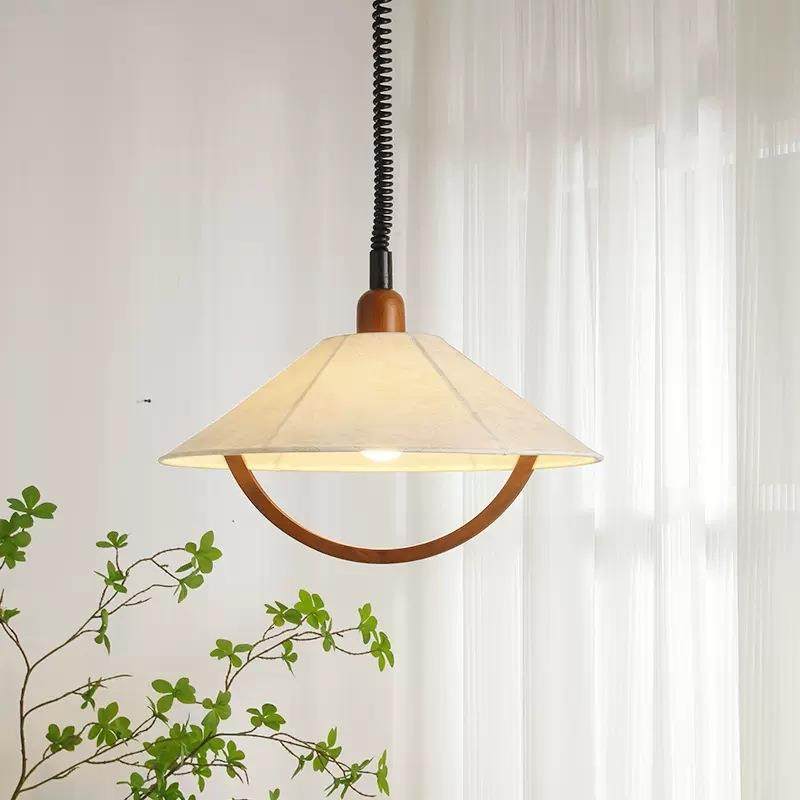 中古棉麻伸缩吊灯原木风美式日式复古餐厅书房吧台民宿布艺氛围灯,鲜花速递/花卉仿真/绿植园艺,割草机/草坪机,淘宝优惠券,粉丝福利购,淘宝优惠卷