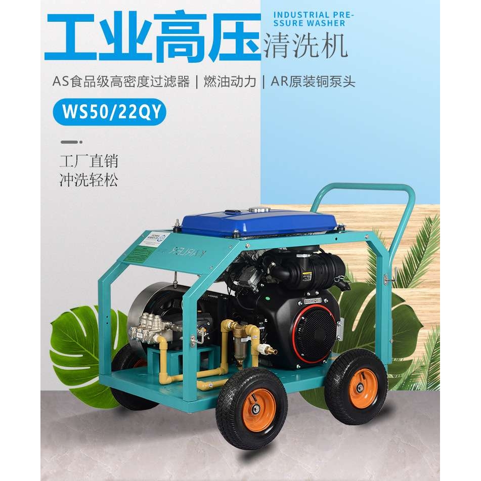 船用高压清洗机意大利AR泵船舶修造除锈冲洗机500公斤工业清洗机