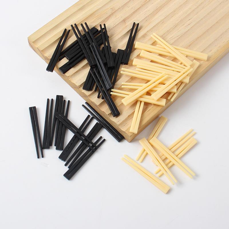 仿真迷你筷子模型娃娃屋一次性筷子餐厨玩具配件餐具食玩